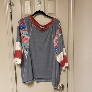 A-Line Top with Colorful Design